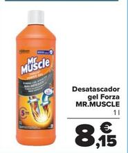 Oferta de Mr.muscle - desatascador gel forza  por 8,15€ en Carrefour