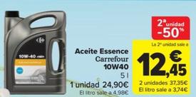 Oferta de Aceite essence 10W40 por 24,9€ en Carrefour