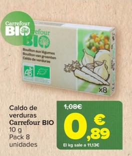 Oferta de Caldo de verduras por 0,89€ en Carrefour