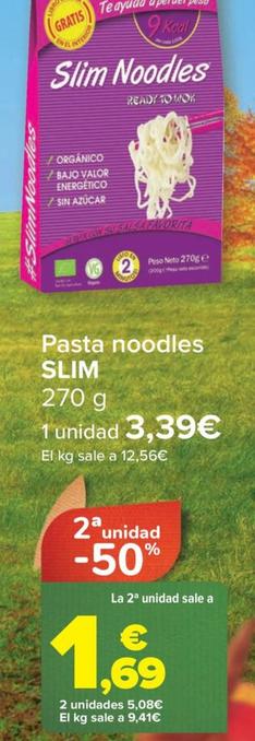 Oferta de Slim - Pasta noodles por 3,39€ en Carrefour