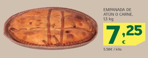 Oferta de Empanada de atun o carne por 7,25€ en HiperDino