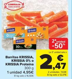Oferta de Barritas por 4,95€ en Carrefour Market