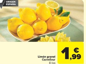 Oferta de Limon granel por 1,99€ en Carrefour Market