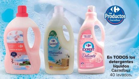 Oferta de En todos los detergentes liquidos en Carrefour Market
