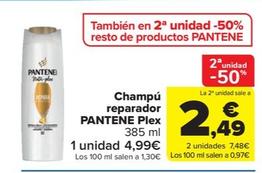 Oferta de Champu reparador Plox por 4,89€ en Carrefour Market