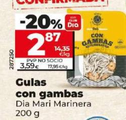 Oferta de Gulas con gambas por 2,87€ en Dia