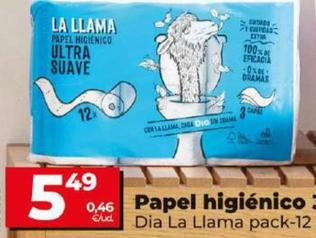 Oferta de Papel higiénico 3 capas por 5,49€ en Dia