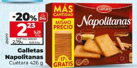 Oferta de Galletas Napolitanas por 2,23€ en Dia
