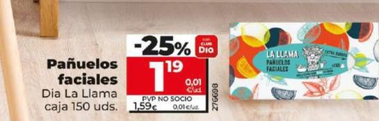 Oferta de Pañuelos faciales por 1,19€ en Dia