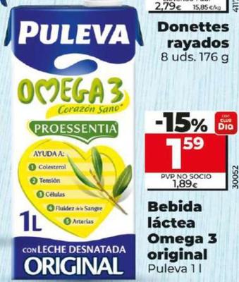 Oferta de Bebida Lactea Omega 3 Original por 1,59€ en Dia