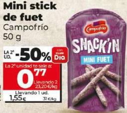 Oferta de Mini stick de fuet por 1,55€ en Dia