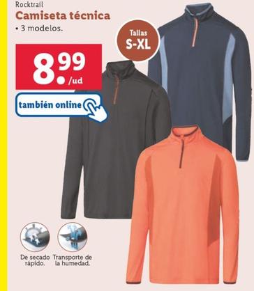 Oferta de Camiseta técnica por 8,99€ en Lidl