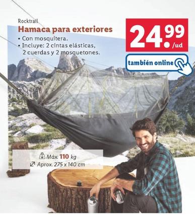 Oferta de Hamacara para exteriores por 24,99€ en Lidl