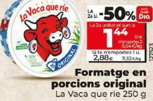 Oferta de Formatge En Porcions Original por 2,88€ en Dia