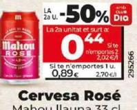 Oferta de Cerveza rose por 0,89€ en Dia