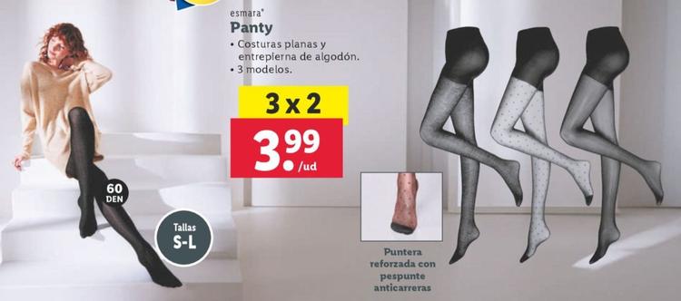 Oferta de Panty por 3,99€ en Lidl