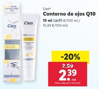 Oferta de Contorno de ojos q10 por 2,39€ en Lidl