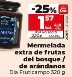 Oferta de Mermelada extra de frutas del bosque / de arándanos por 2,1€ en Dia