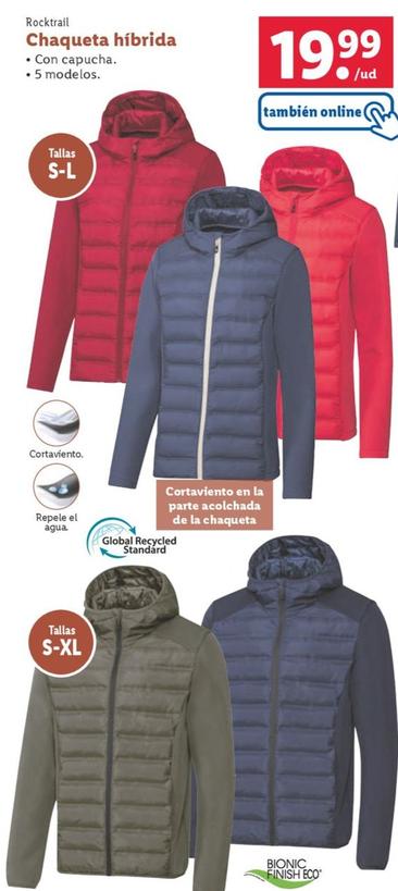 Oferta de Chaqueta hibrida por 19,99€ en Lidl