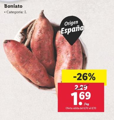Oferta de Boniato por 1,69€ en Lidl