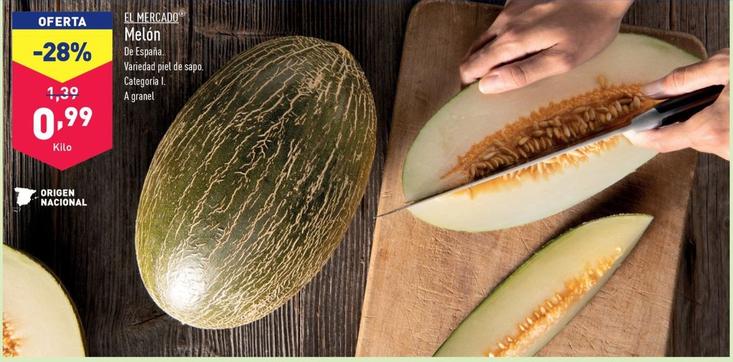 Oferta de El mercado - Melon por 0,99€ en ALDI