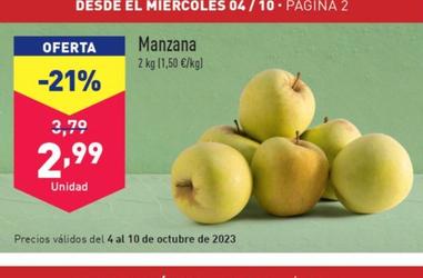 Oferta de Manzana por 2,99€ en ALDI