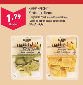 Oferta de Mamma mancini raviolis rellenos por 1,79€ en ALDI