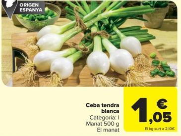 Oferta de Ceba tendra blanca por 1,05€ en Carrefour Market