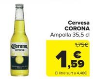 Oferta de Cervesa por 1,59€ en Carrefour Market