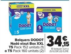 Oferta de Bolquers nado eixut box XXL por 34,15€ en Carrefour Market