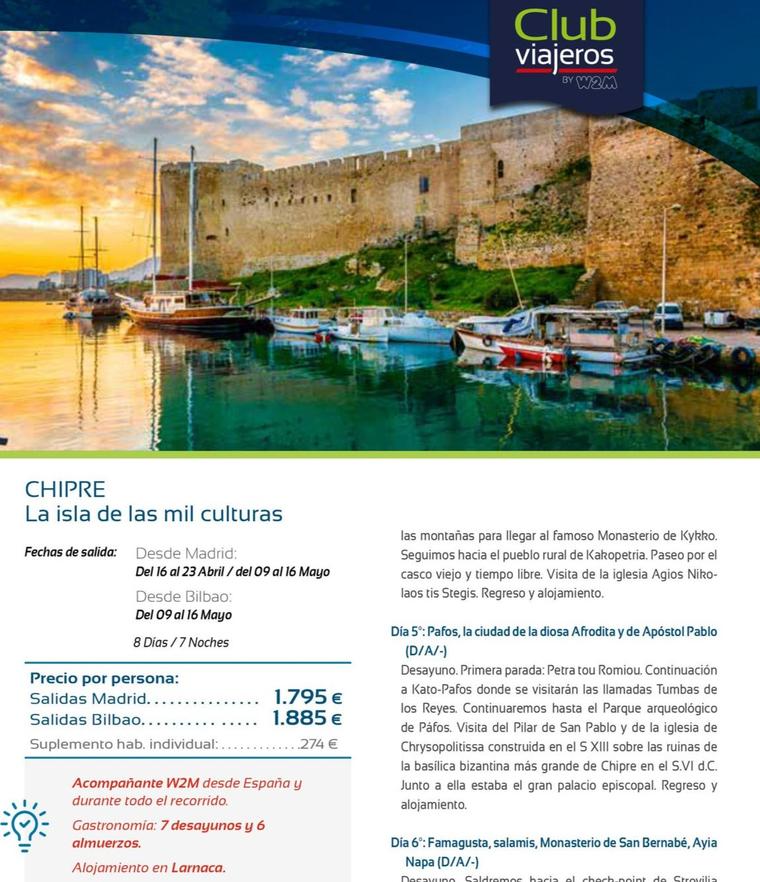 Oferta de Chipre La Isla De Las Mil Culturas por 1795€ en Viajes Eroski