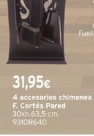Oferta de 4 Accesorios Chimenea por 31,95€ en Cadena88