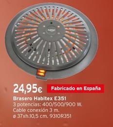 Brasero electrico HABITEX bajo consumo Premium