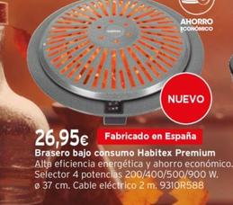 Brasero electrico HABITEX bajo consumo Premium