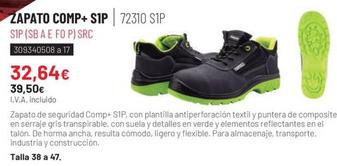 Oferta de Zapato Comp+ Sip por 32,64€ en Coinfer