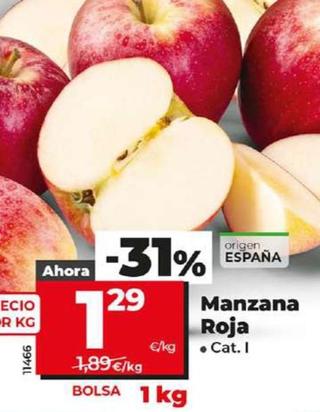 Oferta de Manzana Roja por 1,29€ en Dia