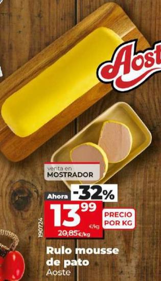 Oferta de Rulo mousse de pato por 13,99€ en Dia