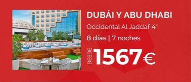 Oferta de Dubai Y Abu Dhabi por 1567€ en Travelplan