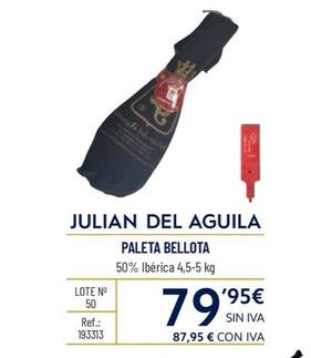 Oferta de Julian De Aguila - Paleta Bellota por 79,95€ en Makro
