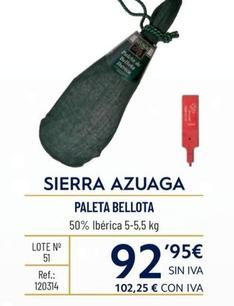 Oferta de Paleta Bellota por 92,95€ en Makro