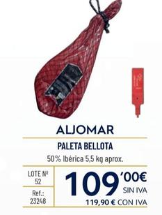 Oferta de Paleta Bellota por 109€ en Makro