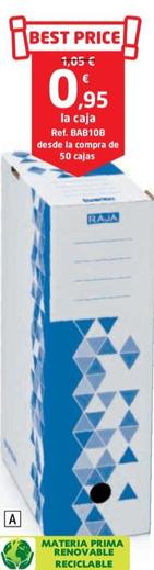 Oferta de Raja - Caja De Archivo por 0,95€ en RAJA