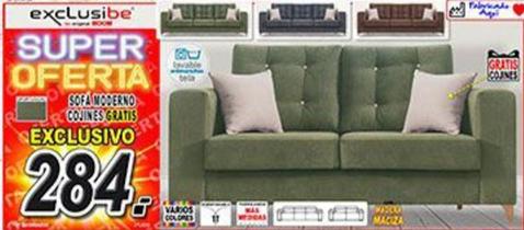 Oferta de Sofa Moderno Cojines por 284€ en Muebles Boom