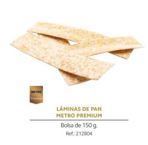 Oferta de Metro Premium - Laminas De Pan en Makro