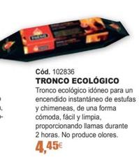 Oferta de Ok Fuego - Tronco Ecológico por 4,45€ en Ferrcash