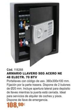 Oferta de Armario Llavero Seg Acero Ne 48 Electr. 70 por 108,9€ en Ferrcash