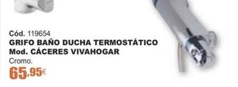 Oferta de Grifo Baño Ducha Termostático Mod. Cáceres Vivahogar por 65,95€ en Ferrcash