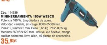 Oferta de Wesco - Miniherramienta 160w por 35,95€ en Ferrcash