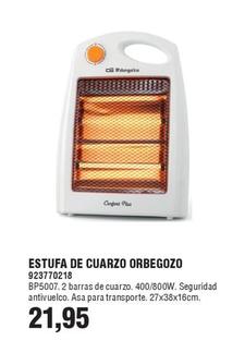 Oferta de Estufa De Cuarzo por 21,95€ en Coinfer