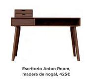 Oferta de Escritorio Anton Room Madera De Nogal por 425€ en El Corte Inglés